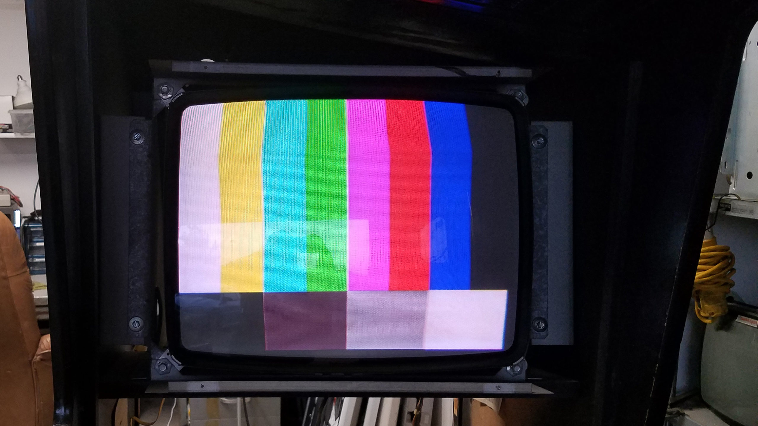 Monitor with Test Pattern